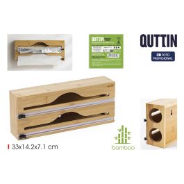 Quttin Dispensador Aluminio-Film de Bambú 33x14.2x7.1 cm Precio: 77.50000027. SKU: B1AX95XKRM