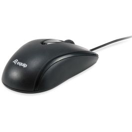 EQUIP Ratón Óptico Ambidextro USB-C 1200 DPI Cable 1.5m Negro 245116