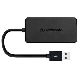 Transcend HUB2 Hub USB 3.0 de 4 Puertos, Negro