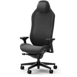 Fractal Design FD-CH-RE1F-01 Silla Gaming Refine Fabric Dark, Peso Máximo 125 kg, Respaldo y Reposabrazos Ajustables, Color Negro
