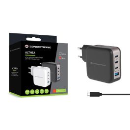 Cargador Pared Conceptronic Althea18B 100 W 3X Cargador Pared Conceptronic Althea18B 100 W 3X