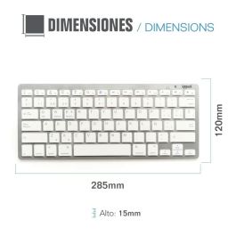 Teclado Bluetooth iggual IGG316788 Español Mono (1 Pieza) Teclado Bluetooth iggual IGG316788 Español Mono (1 Pieza)