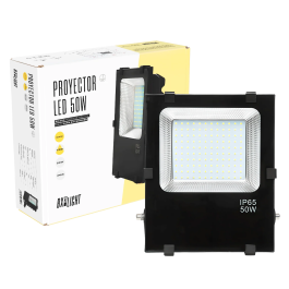 BX3 LIGHT Proyector LED Exterior 50W, 6000 Lumenes, 3000K Luz Calida, IP65, 50000 Horas Vida Util, Aluminio, Orientable - BX3-FH-50W-WW