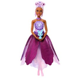 Barbie Muñeca Petal Pop JMF58 - Margarita Lila con Sorpresas Florales y Accesorios