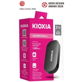 Kioxia SSD Portátil EXCERIA Plus G2 2 TB USB 3.2 Gen 2 / USB 3.2 Gen 1 / USB 2.0 SSD Externo