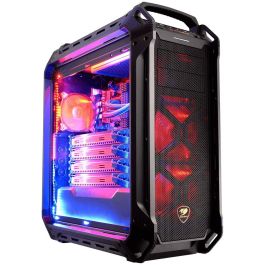 COUGAR Panzer Max Full Tower PC Gaming Negro para ATX, CEB, EATX, micro ATX, Mini-ITX con ventana de cristal acrílico