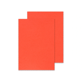 Q-connect Tapa Encuadernacion Carton Simil Piel Roja DIN A4 250 gr Caja 100 Unidades