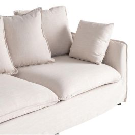 Sofá Chaise Longue Beige Dm-Tejido Salón 254 X 158 X 84 cm