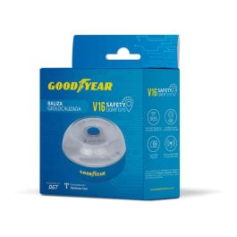 Goodyear Baliza V16 de Emergencia Homologada Conectada Geolocalizable DGT 3.0 Alert Wise, IP54, Visible 1km 360°, Magnética, SIM Integrada 2038