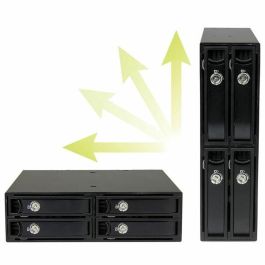 Rack Startech SATSASBP425 Negro Portátil 2,5"