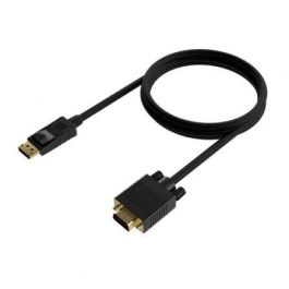 Aisens Cable Conversor DisplayPort a VGA DP-M - VGA-M Negro 2.0M - Alta calidad blindado en oro 24K