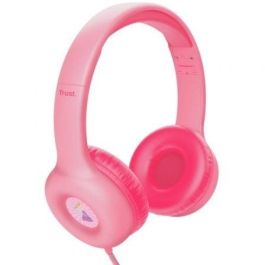 Trust 25277 Auriculares infantiles Nouna Kids rosas con micrófono, plegables y límite de volumen 85 dB para niños 4-10 años Trust 25277 Auriculares infantiles Nouna Kids rosas con micrófono, plegables y límite de volumen 85 dB para niños 4-10 años