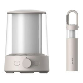 Xiaomi BHR7349GL Linterna de Camping a Pilas, LED, 230 lm, IP54, Batería Ión de Litio, Carga USB, Color Crema/Blanco
