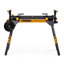 Toughbuilt Tb-s510 Soporte Universal para Ingletadora, Compatible con la Mayoría de Marcas, Extensible hasta 195 cm con Ruedas Sólidas