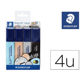 Staedtler Rotulador Textsurfer Classic 364 Pastel & Vintage Bolsa 4 Unidades Colores Surtidos Precio: 5.59000035. SKU: B1ENNTYTVZ