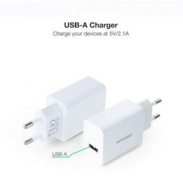 NANOCABLE Cargador USB, 5V/2.1A, Blanco NANOCABLE Cargador USB, 5V/2.1A, Blanco