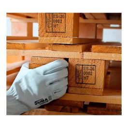 Juba Guante Piel Flor Vacuno Natural Driver Talla 9-L Ajustable Transpirable Buen Tacto