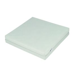 Tineo Colchón Plegable 2 Partes 60x120x4cm, Compacto para Viajes, Relleno Fibra Poliéster Suave, Funda Extraíble Lavable