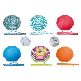 Sombrilla polinylon 200cm 8 varillas, tubo y punta de hierro, 22/25mm, interior uv 50+ con percha y cinta - modelos surtidos Precio: 10.89. SKU: B1BD2F3N99