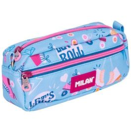 Milan Roller 2 Portatodo Estuche Rectangular 2 Cremalleras Poliéster Diseño Patines Retro Azul Mostaza Rosa 21x8.5x6.1cm Precio: 6.50000021. SKU: B1CB44NGLN