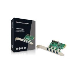 Conceptronic Tarjeta PCI Express 4 Puertos USB 3.0, VL805, Compatible con Windows 10/8/7/XP, Linux Conceptronic Tarjeta PCI Express 4 Puertos USB 3.0, VL805, Compatible con Windows 10/8/7/XP, Linux