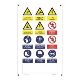 Normaluz Cartel obra múltiple vertical PVC 0,4mm 50x90 cm