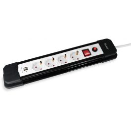 Equip Regleta con 4 Tomas + 2 USB, Cable 1.5m, Botón de Apagado y Encendido Precio: 16.50000044. SKU: S7802792