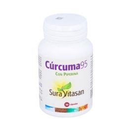 SURA VITASAN Cúrcuma 95% Curcuminoides 500 mg con Piperina - Extracto Estandarizado de Curcuma longa - 30 Cápsulas Precio: 19.8899998. SKU: B16G58CRRR