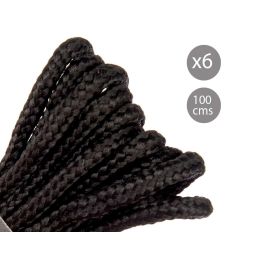6 Cordones Negro 100 cm Arte Regal - Tela, 1.5x20x14 cm (48 Unidades) 6 Cordones Negro 100 cm Arte Regal - Tela, 1.5x20x14 cm (48 Unidades)