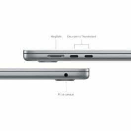 Apple MC9D4FNA MacBook Air M3 15'' 16GB RAM 256GB SSD CPU 8 núcleos GPU 10 núcleos Gris espacial