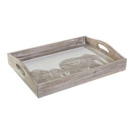 Bandeja Decoracion Indio DKD Home Decor Marron Blanco 30.5 x 7 x 40.5 cm