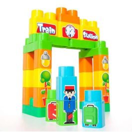 Juego construccion tren 70 piezas con numeros y letras Juego construccion tren 70 piezas con numeros y letras