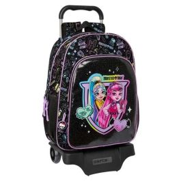 Mochila Escolar con Ruedas Monster High Negro 33 x 42 x 14 cm Precio: 33.68999975. SKU: B12T7942NY