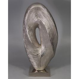 DKD Home Decor Decoración Moderna Abstracta de Aluminio Plateado 9 x 44 x 20 cm Precio: 33.7900002. SKU: S3027672