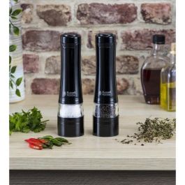 Russell Hobbs 28010-56/RH Juego Molinillo Sal y Pimienta Eléctrico – Molienda Fina/Gruesa, Luz LED – Negro