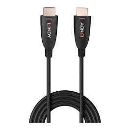Lindy Cable HDMI Híbrido de Fibra Óptica 20m, 8K60Hz, 48Gbps, HDR Dinámico, eARC, VRR, ALLM, QFT