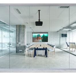 B-Tech Soporte Proyector BT899-AD Ajustable con Micro-Ajuste, Carga Máx. 25kg, Altura 743-1143mm, Negro