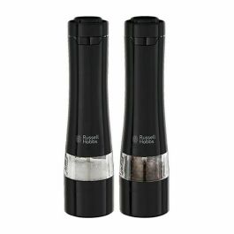 Russell Hobbs 28010-56/RH Juego Molinillo Sal y Pimienta Eléctrico – Molienda Fina/Gruesa, Luz LED – Negro