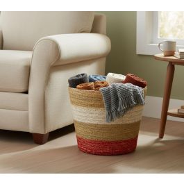 Inde Cesta Cónica de Seagrass para Almacenamiento, 30 cm