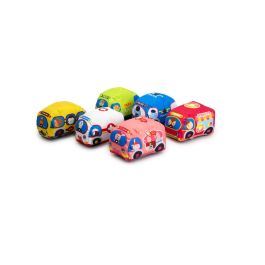 Tachan Tapete de Carreteras con 6 Coches de Tela Vehículos de Emergencia y Ciudad para Niños +12 Meses Lavable