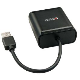 Lindy Extensor USB 2.0 Cat.6 4 Puertos para Periféricos, hasta 60m, con Cable Red Cat.5e/6 y Alimentación