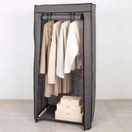 Armario ropero Max Home Gris oscuro 70 X 148 X 44 CM 4 Unidades