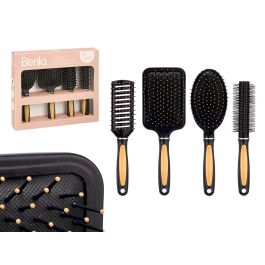 Berilo Set 4 Cepillos para Pelo Negro Acabado Bambú – Incluye 4 Cepillos de Plástico Negro y Bambú con Tacto Suave y Acabado Mate (12 Unidades) Precio: 61.49999966. SKU: B1DFKYG6NR