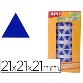 Apli Gomets Autoadhesivos Triangulares 21x21x21 mm Azul Rollo 2832 Unidades Precio: 4.49999968. SKU: B1BQ37GFJZ