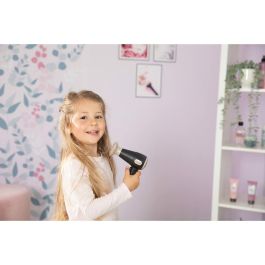 Smoby Conjunto de Peluquería Infantil con Secador Electrónico de Juguete, Plancha, Cepillo, Peine, Gomas y Pasadores