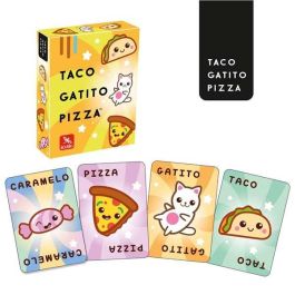Ludilo Taco, Gatito, Pizza - Juego de Cartas Español para Niños +3 Años