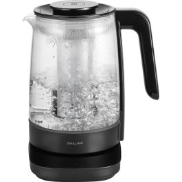 Zwilling 53102-501-0 Hervidor de Agua Eléctrico ENFINIGY de Vidrio Negro, 1.7L, 1850W, Termostato, Mantener Caliente