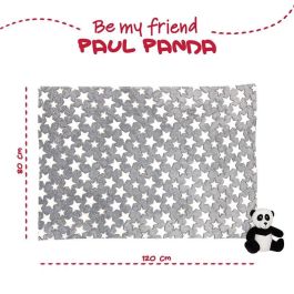 PERLETTI Peluche Oso Panda 22cm con Manta Suave 120x80cm