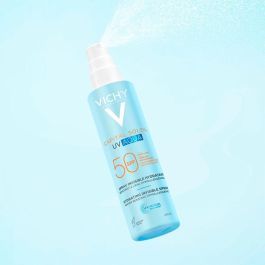 Vichy Capital Soleil UV Aqua Gel Spray Corporal Hidratante e Invisible SPF50, 200 ml