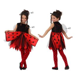 Disfraz Mariquita Niña Infantil 3-4 Años Rojo y Negro con Vestido y Diadema de Antenas, ideal para Carnaval y Fiestas Temática Insectos Precio: 14.49999991. SKU: S1110942